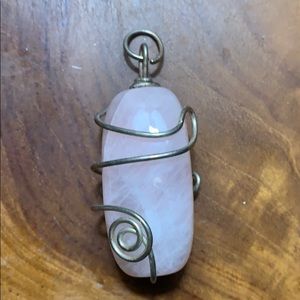 Rose quarts pendant